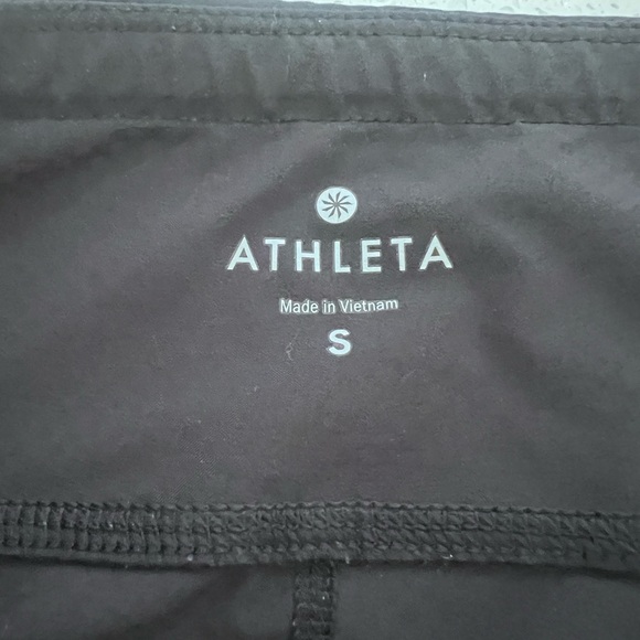 Athleta Ultra High Rise Elation Crop Leggings - Black Sz small EUC women’s - Picture 10 of 10